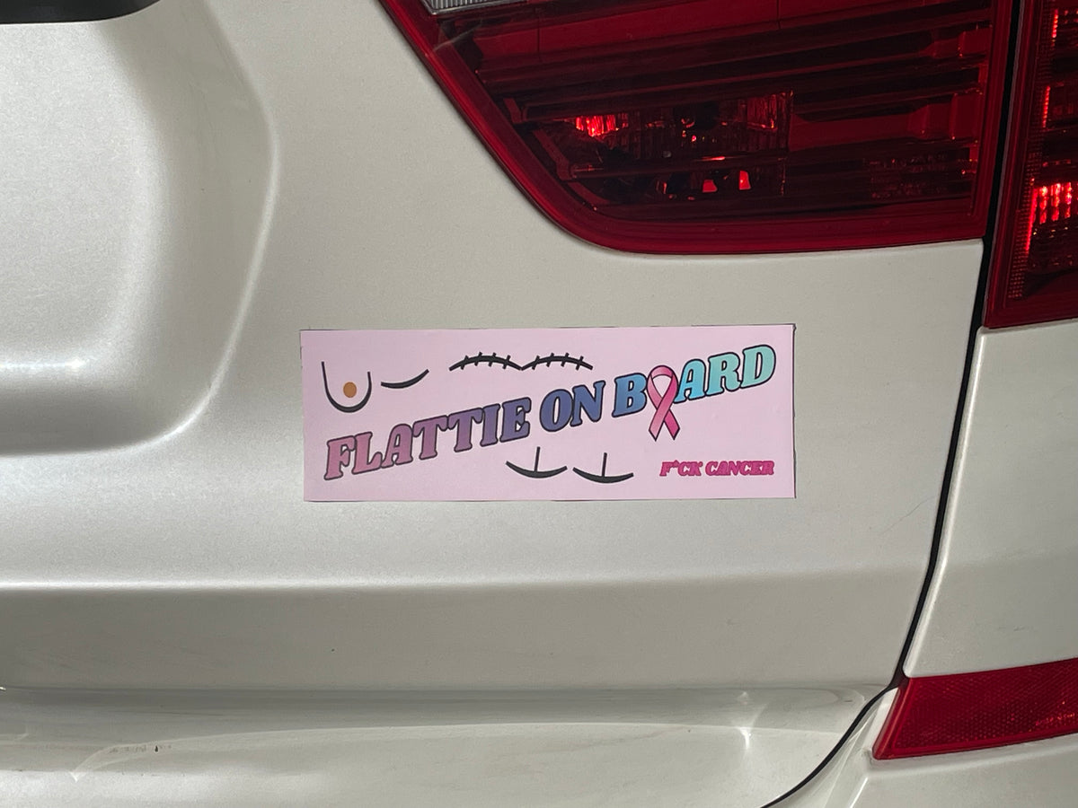 Flattie On Board bumper sticker