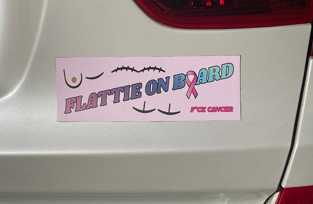 Flattie On Board bumper sticker