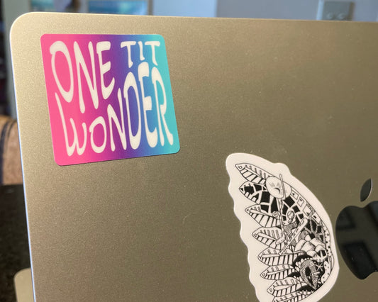 One Tit Wonder sticker