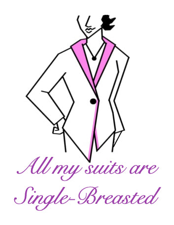 All my suits are single breasted vinyl sticker