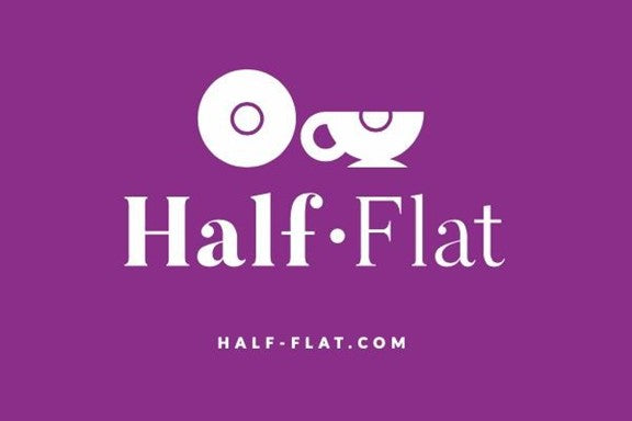 Half-Flat logo vinyl sticker