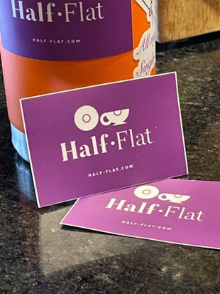 Half-Flat logo vinyl sticker